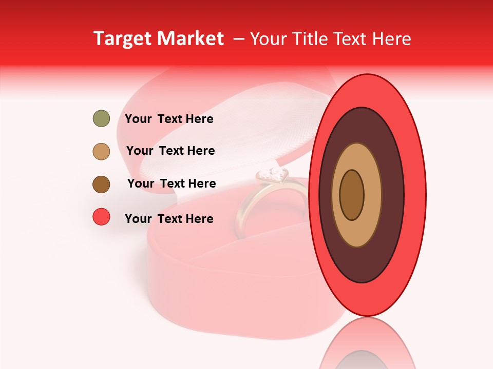 Ring Gold Solitaires PowerPoint Template