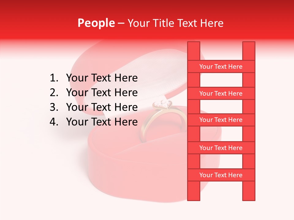 Ring Gold Solitaires PowerPoint Template