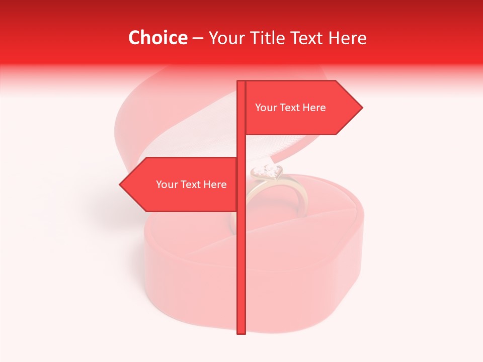 Ring Gold Solitaires PowerPoint Template