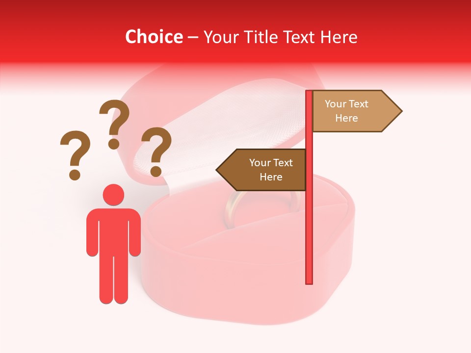 Ring Gold Solitaires PowerPoint Template