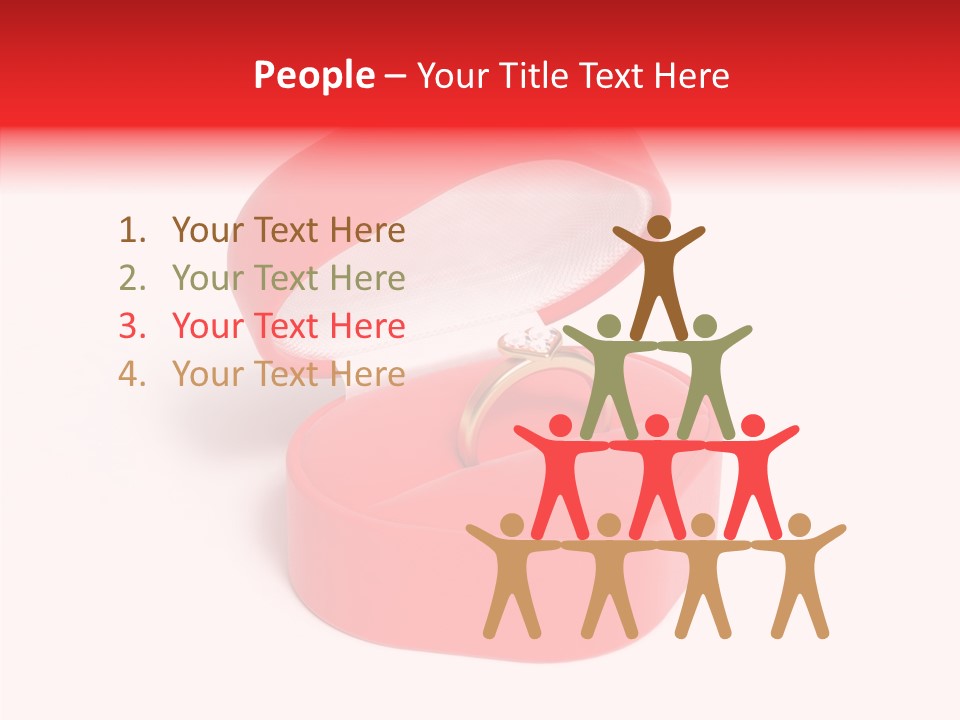 Ring Gold Solitaires PowerPoint Template