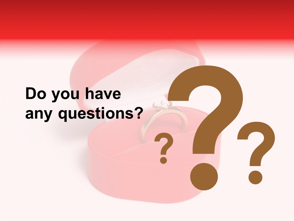 Ring Gold Solitaires PowerPoint Template