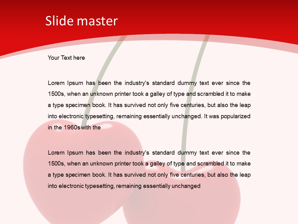 Fresh Dessert Symbol PowerPoint Template