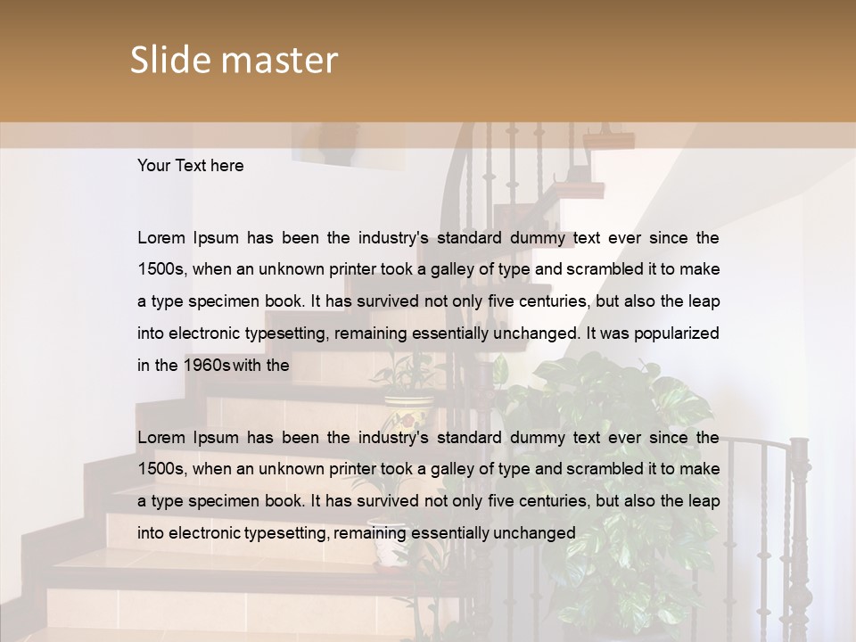 Room Together Table PowerPoint Template