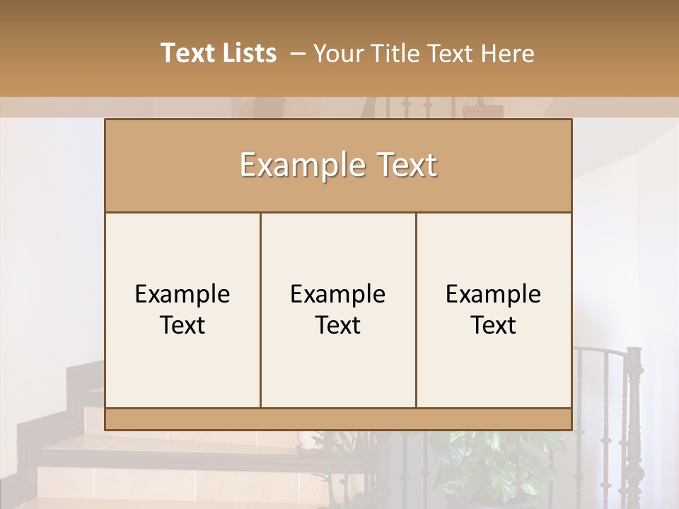 Room Together Table PowerPoint Template