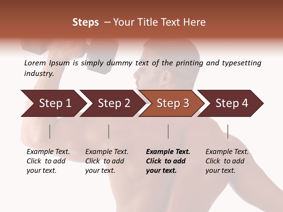 Healthy Biceps Hunk PowerPoint Template