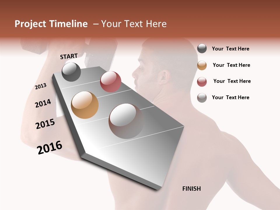 Healthy Biceps Hunk PowerPoint Template