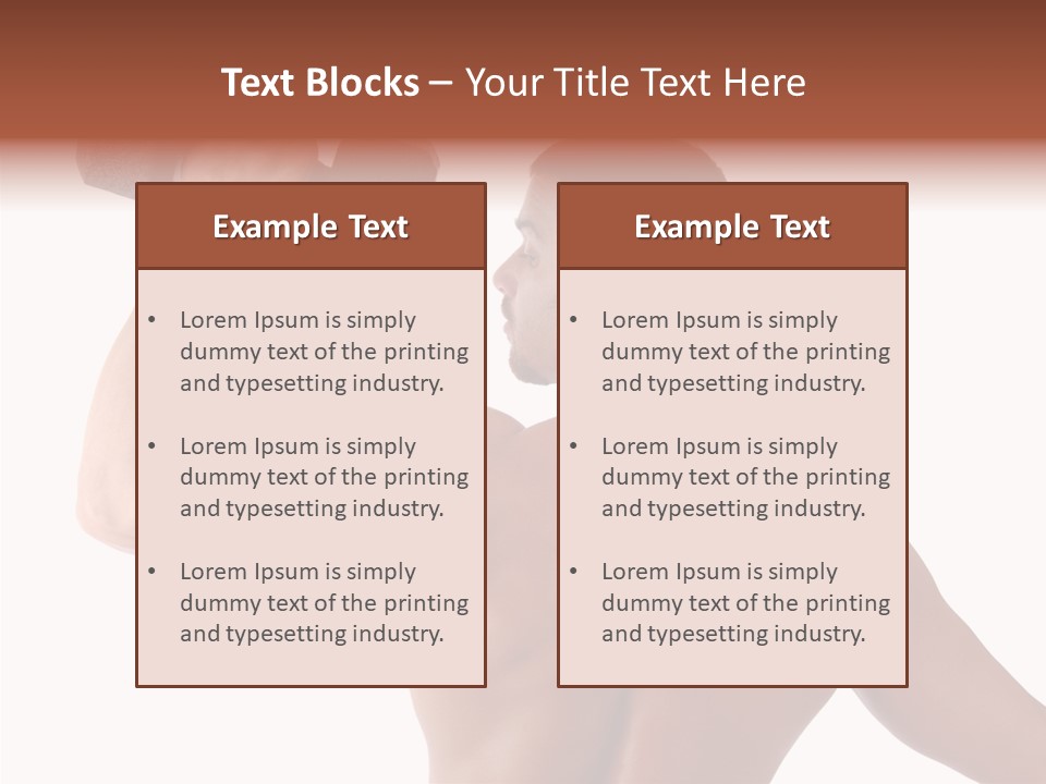 Healthy Biceps Hunk PowerPoint Template