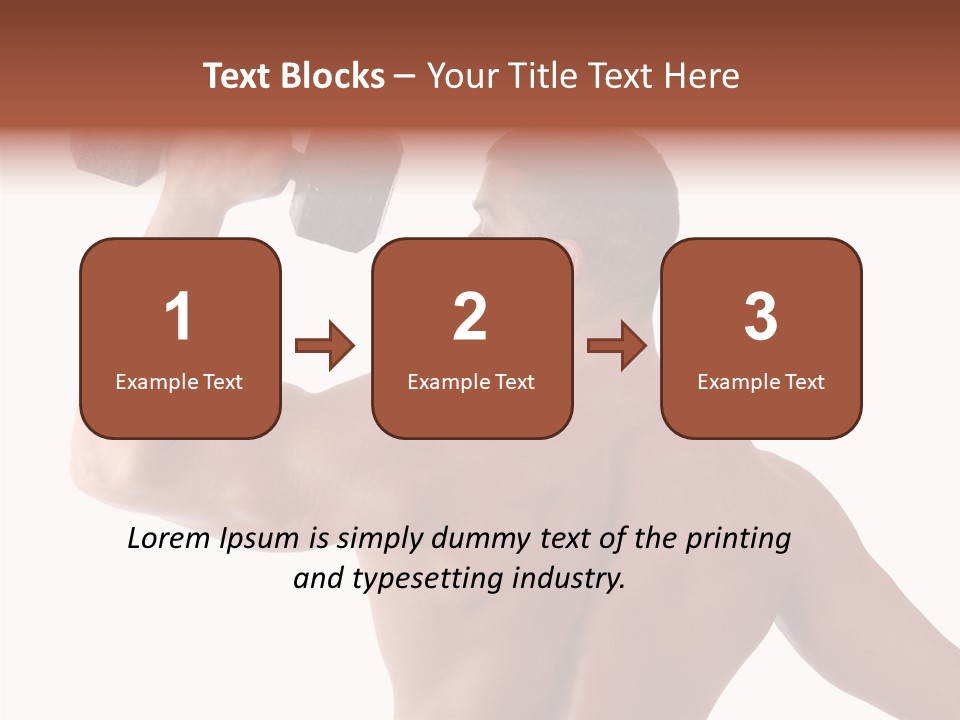 Healthy Biceps Hunk PowerPoint Template