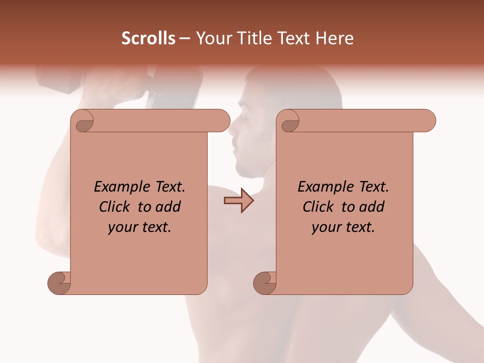 Healthy Biceps Hunk PowerPoint Template