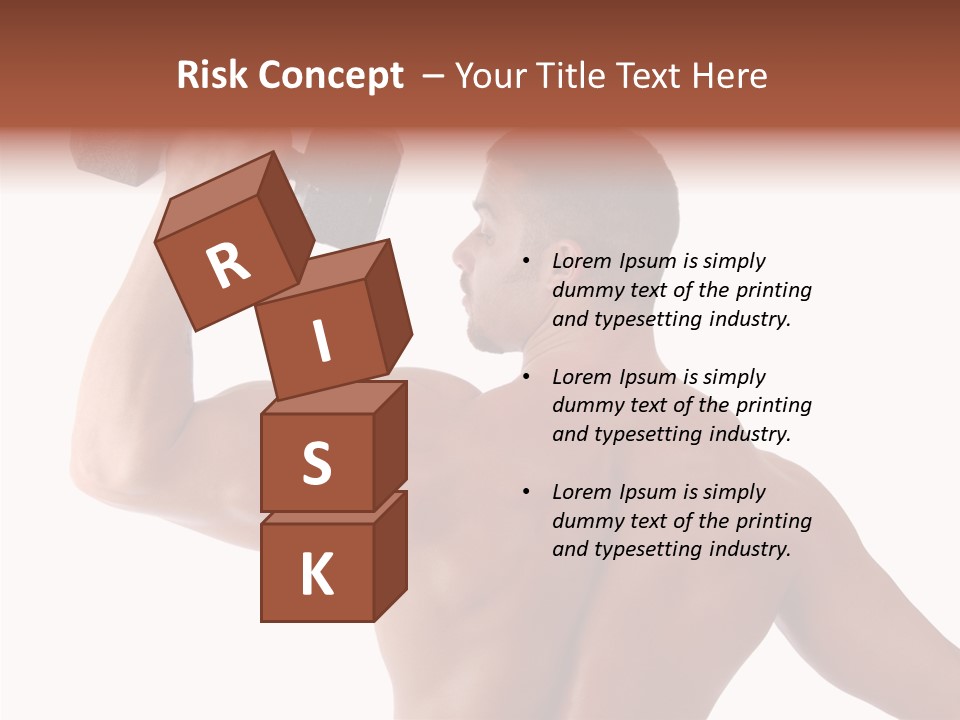 Healthy Biceps Hunk PowerPoint Template