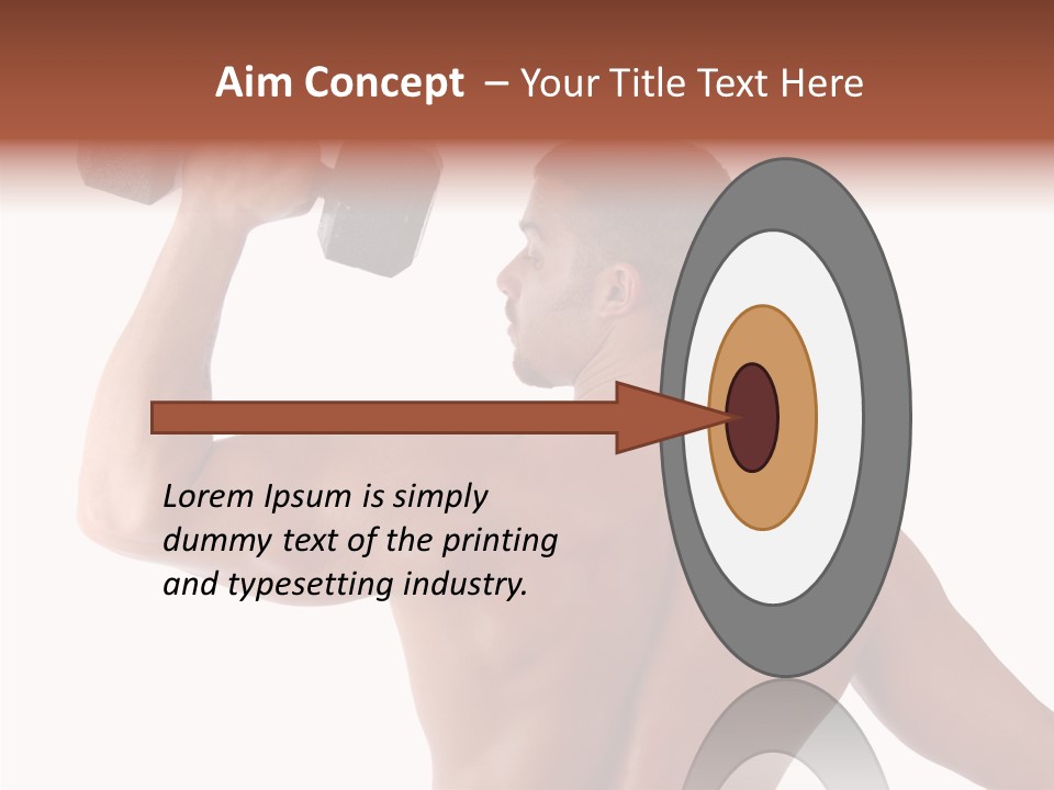 Healthy Biceps Hunk PowerPoint Template