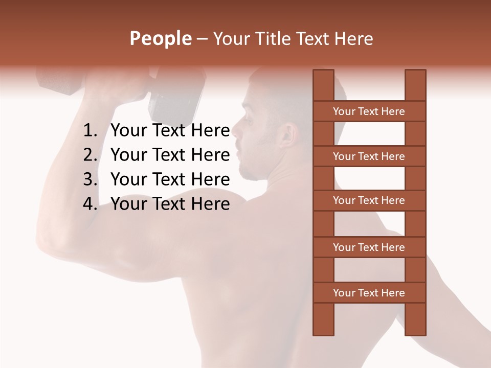 Healthy Biceps Hunk PowerPoint Template