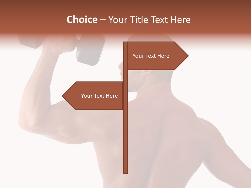 Healthy Biceps Hunk PowerPoint Template