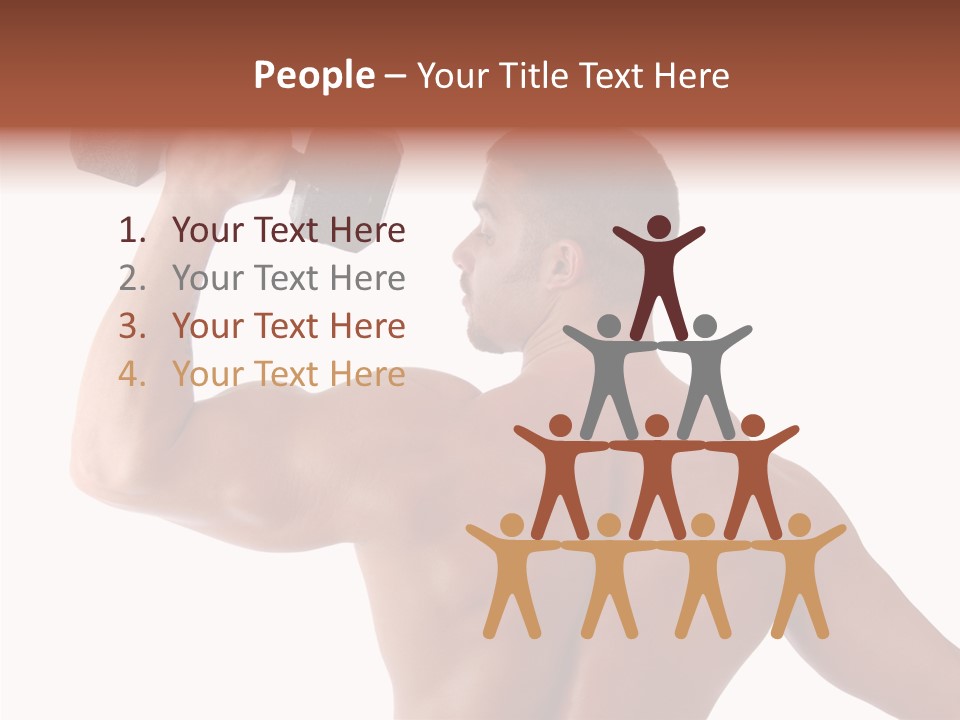 Healthy Biceps Hunk PowerPoint Template