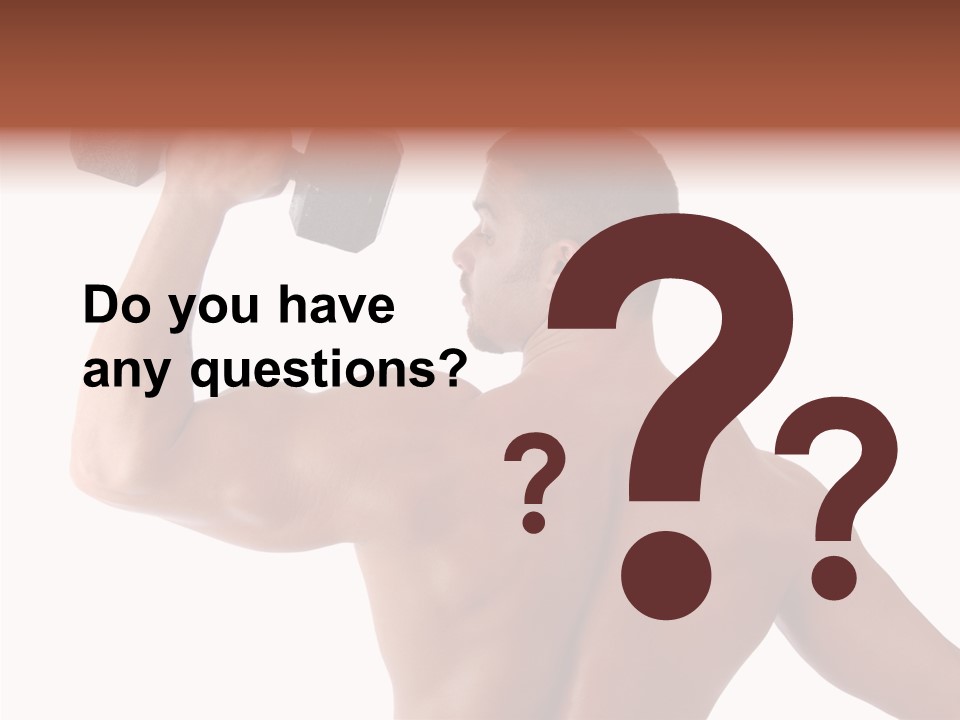 Healthy Biceps Hunk PowerPoint Template