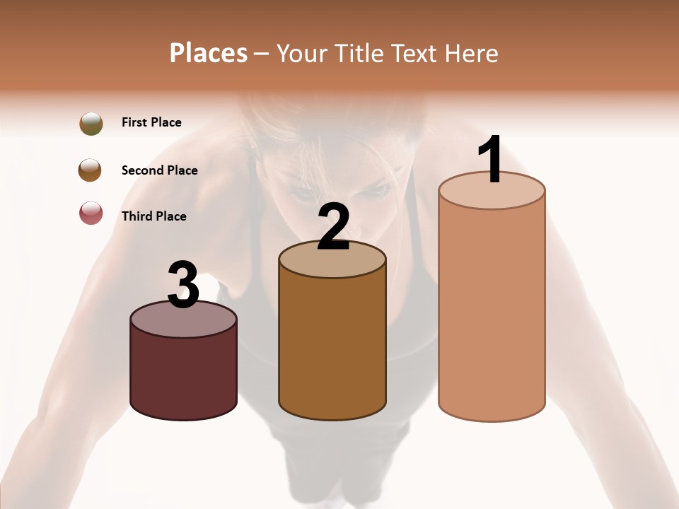 Washboard Fitness Pushup PowerPoint Template