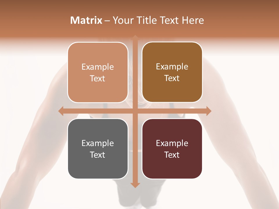 Washboard Fitness Pushup PowerPoint Template