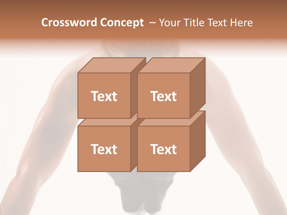 Washboard Fitness Pushup PowerPoint Template