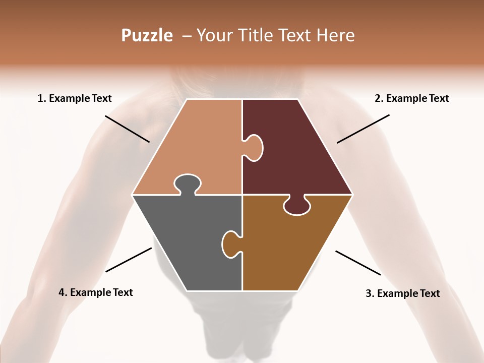 Washboard Fitness Pushup PowerPoint Template