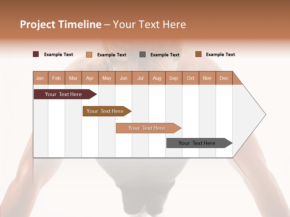 Washboard Fitness Pushup PowerPoint Template