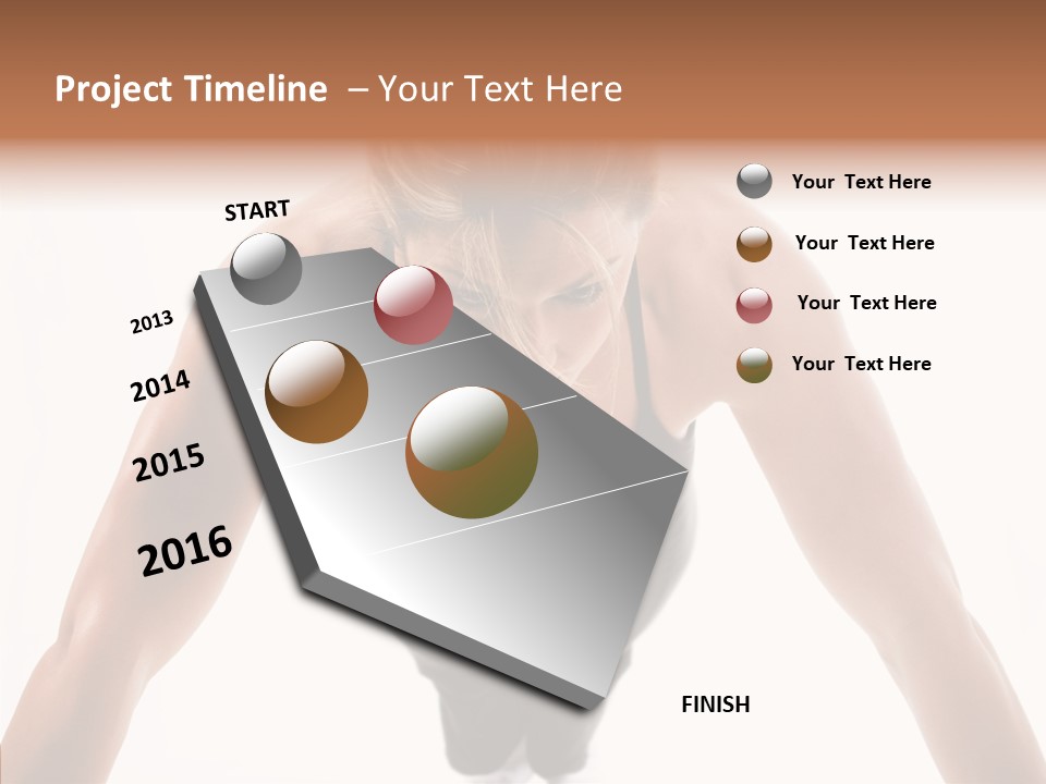 Washboard Fitness Pushup PowerPoint Template