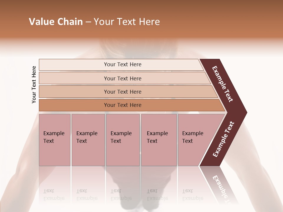 Washboard Fitness Pushup PowerPoint Template