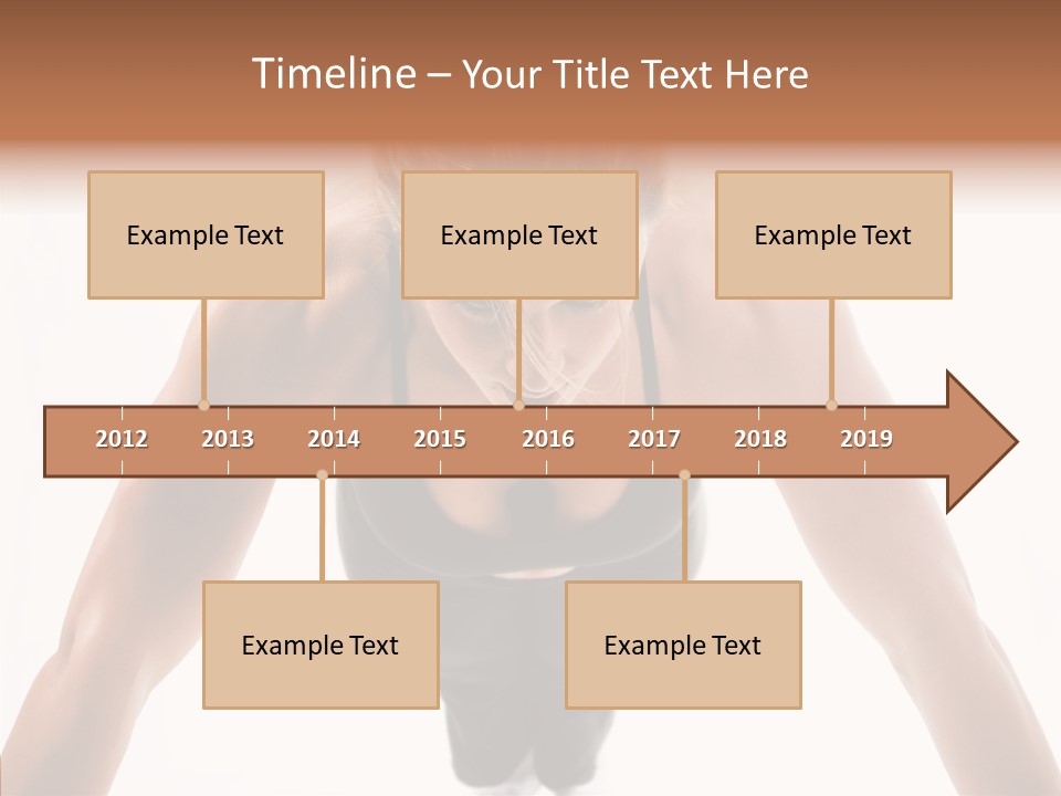 Washboard Fitness Pushup PowerPoint Template