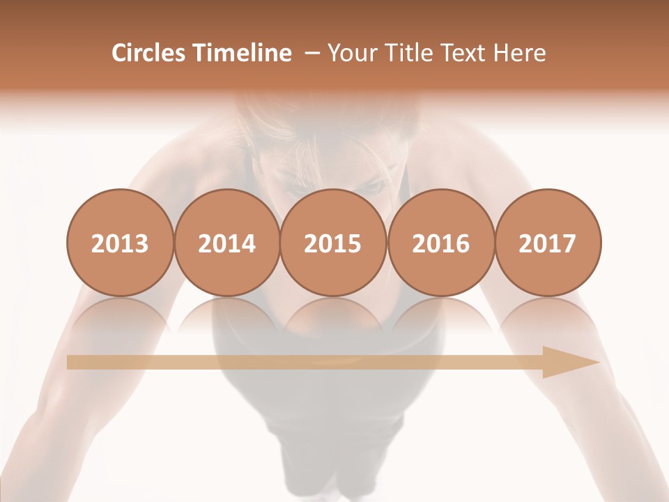 Washboard Fitness Pushup PowerPoint Template