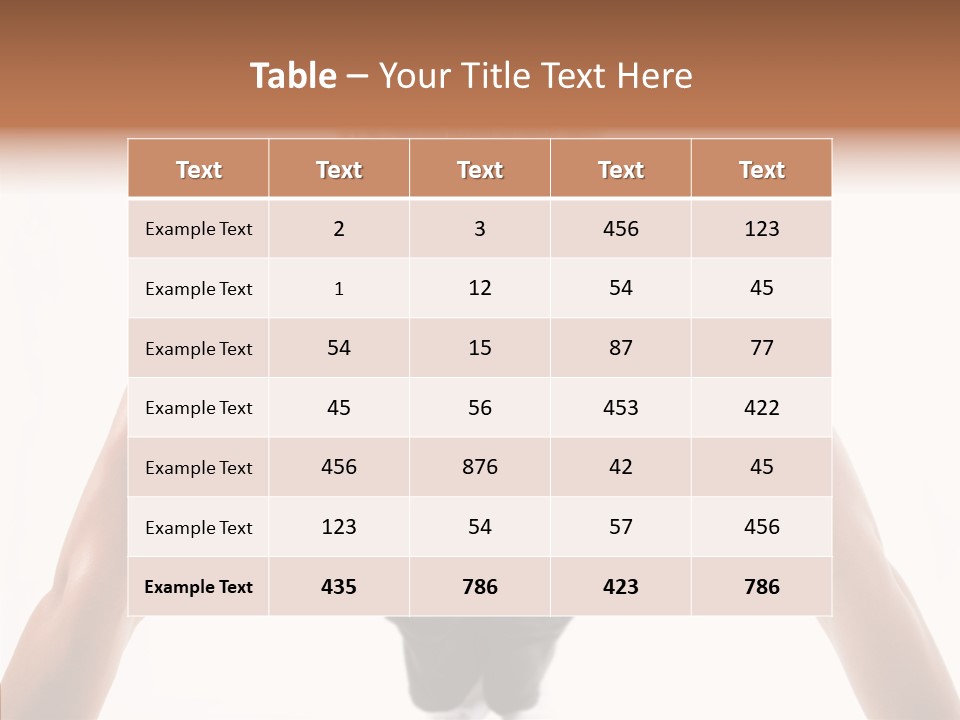 Washboard Fitness Pushup PowerPoint Template