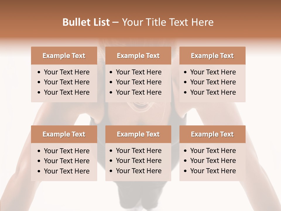 Washboard Fitness Pushup PowerPoint Template