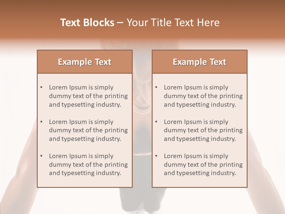 Washboard Fitness Pushup PowerPoint Template