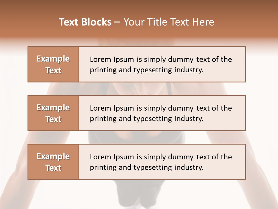 Washboard Fitness Pushup PowerPoint Template