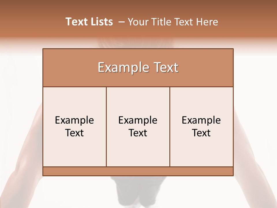 Washboard Fitness Pushup PowerPoint Template