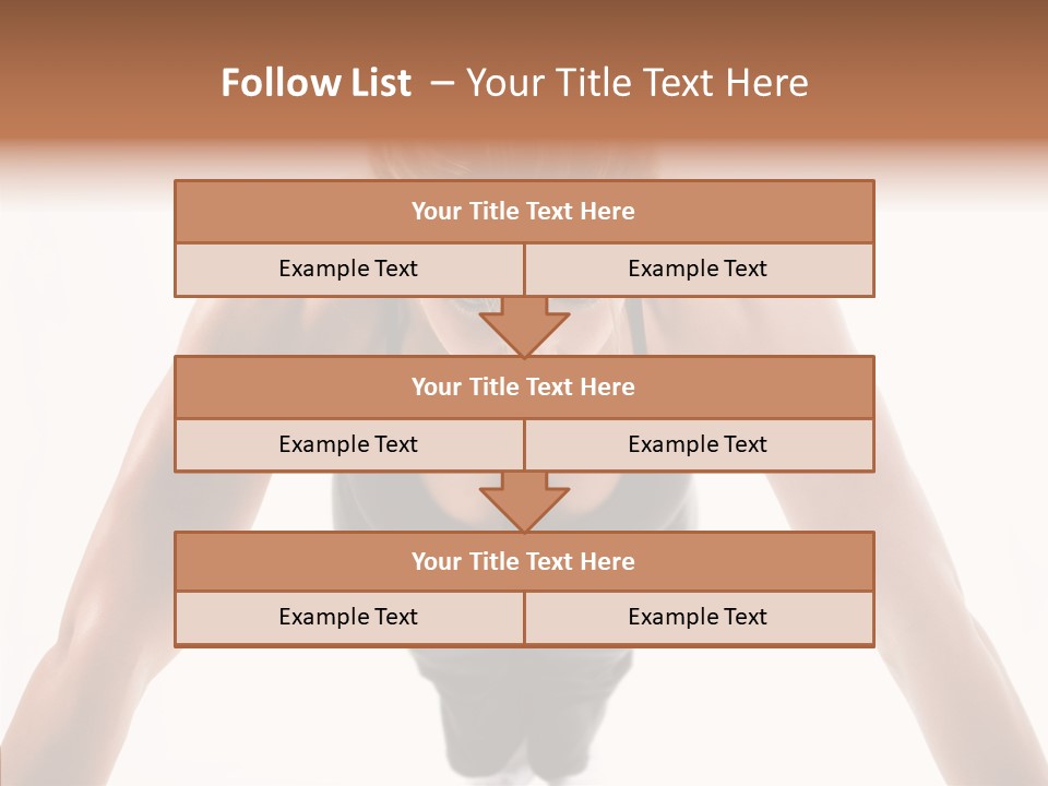 Washboard Fitness Pushup PowerPoint Template