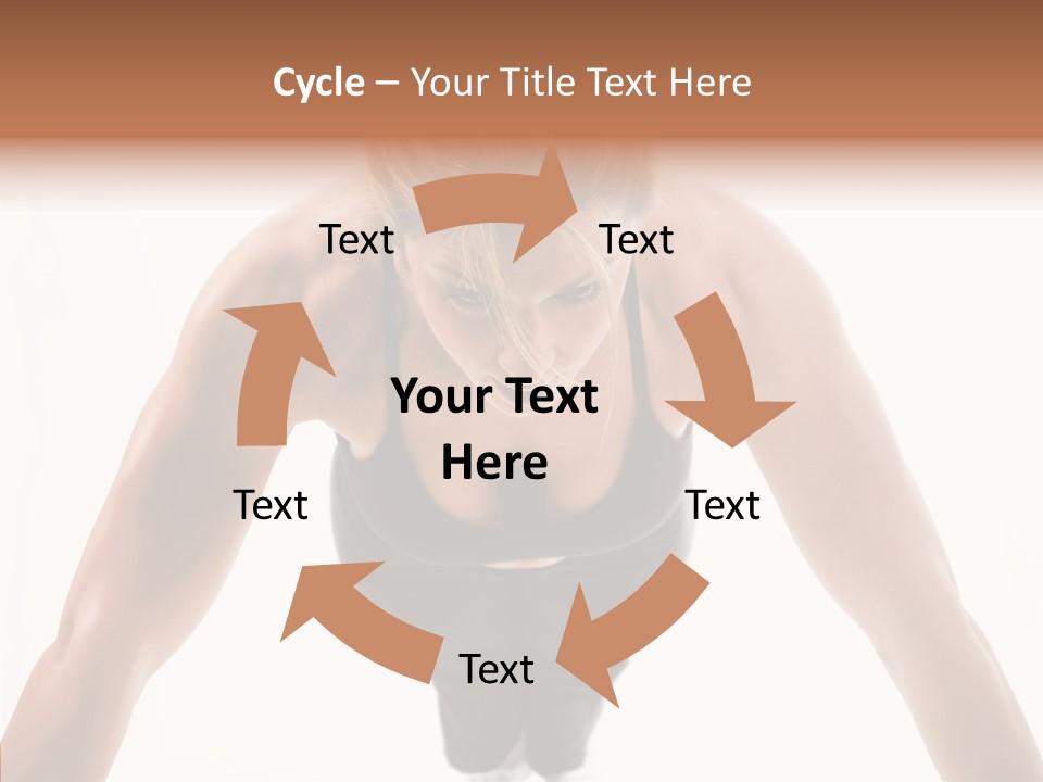 Washboard Fitness Pushup PowerPoint Template