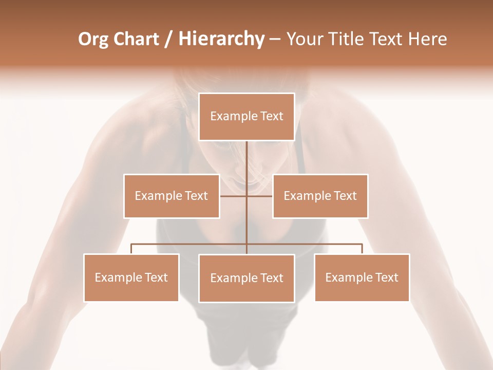 Washboard Fitness Pushup PowerPoint Template