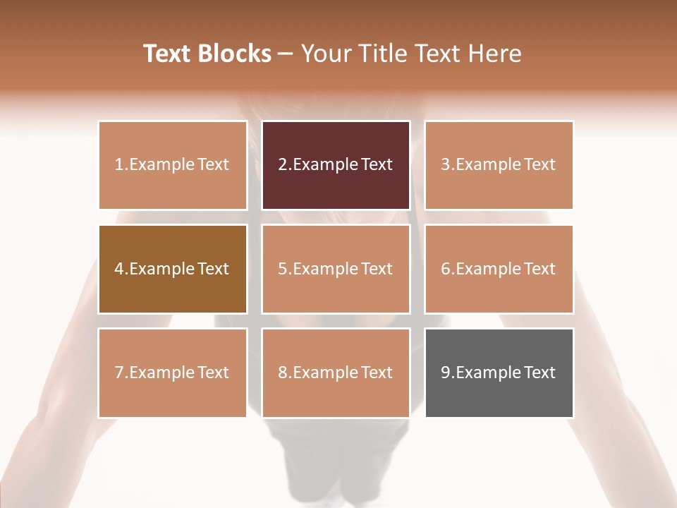 Washboard Fitness Pushup PowerPoint Template