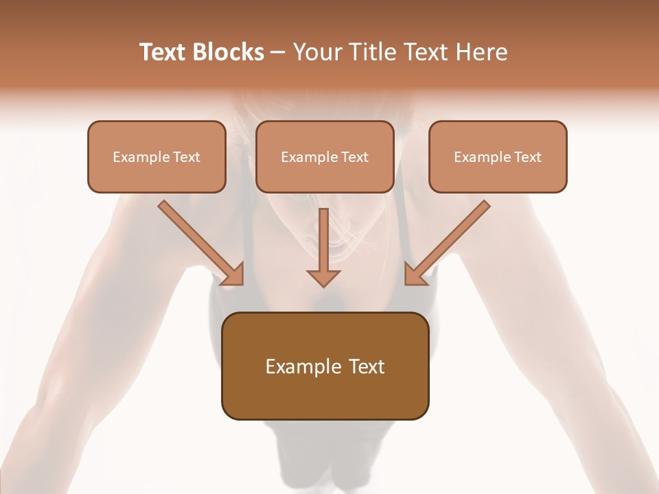 Washboard Fitness Pushup PowerPoint Template