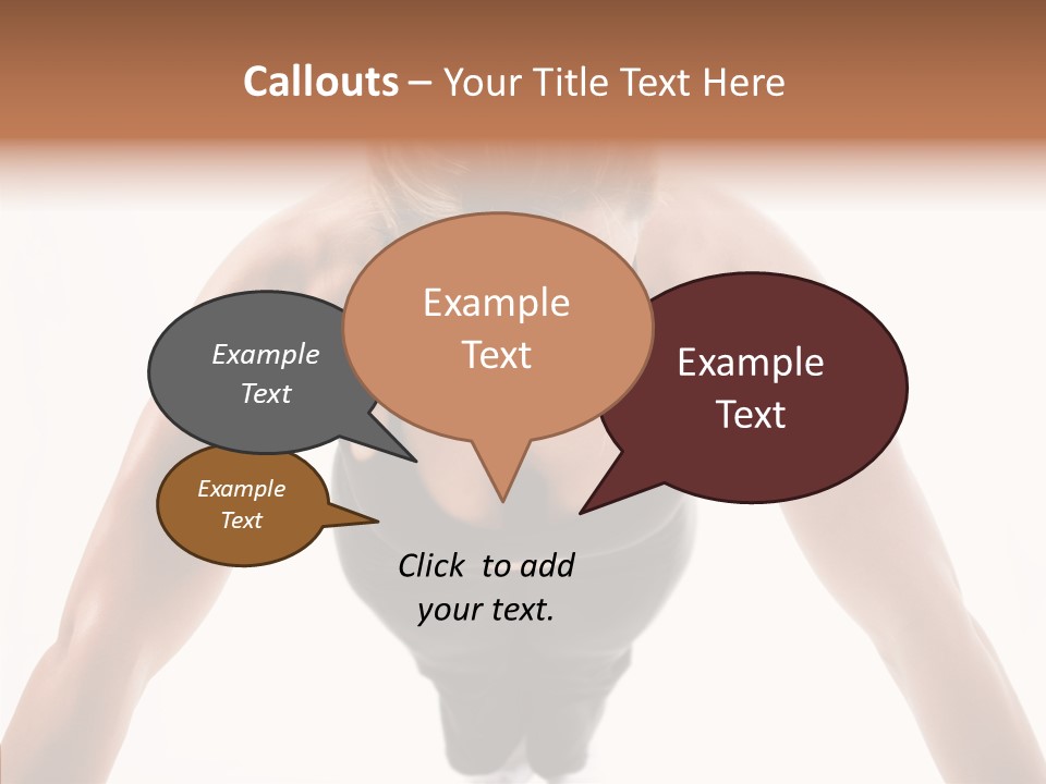 Washboard Fitness Pushup PowerPoint Template