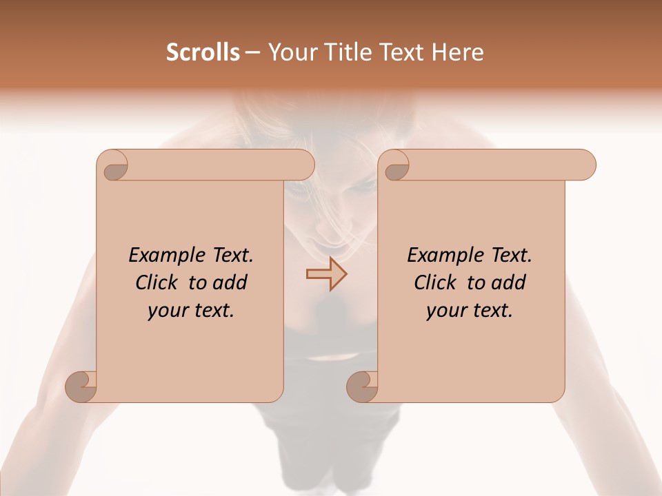 Washboard Fitness Pushup PowerPoint Template
