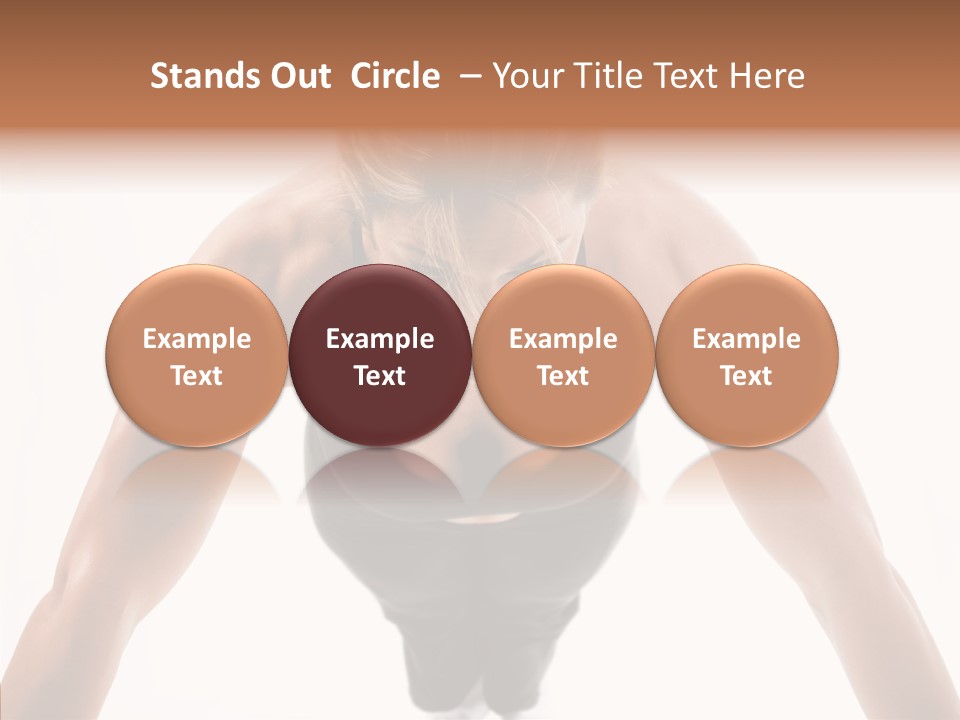 Washboard Fitness Pushup PowerPoint Template