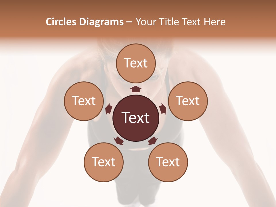 Washboard Fitness Pushup PowerPoint Template