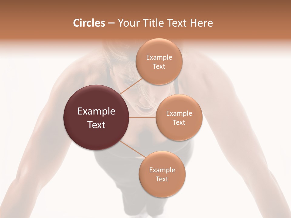 Washboard Fitness Pushup PowerPoint Template