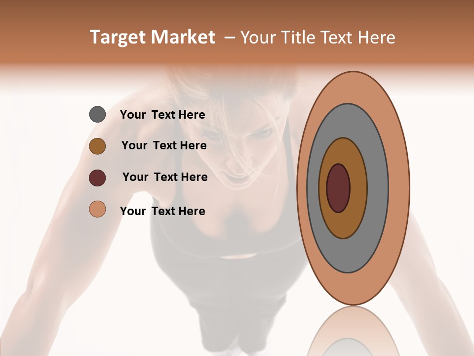 Washboard Fitness Pushup PowerPoint Template