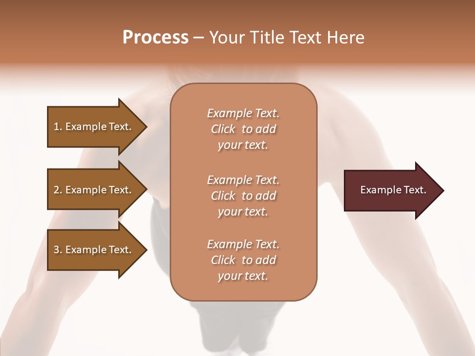 Washboard Fitness Pushup PowerPoint Template