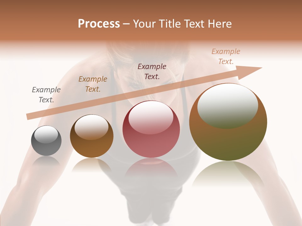 Washboard Fitness Pushup PowerPoint Template