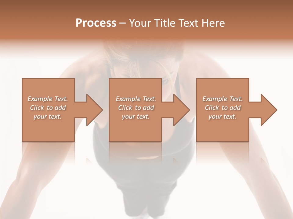 Washboard Fitness Pushup PowerPoint Template