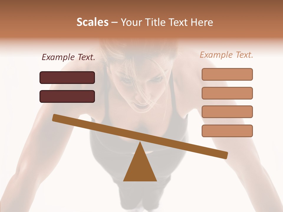 Washboard Fitness Pushup PowerPoint Template