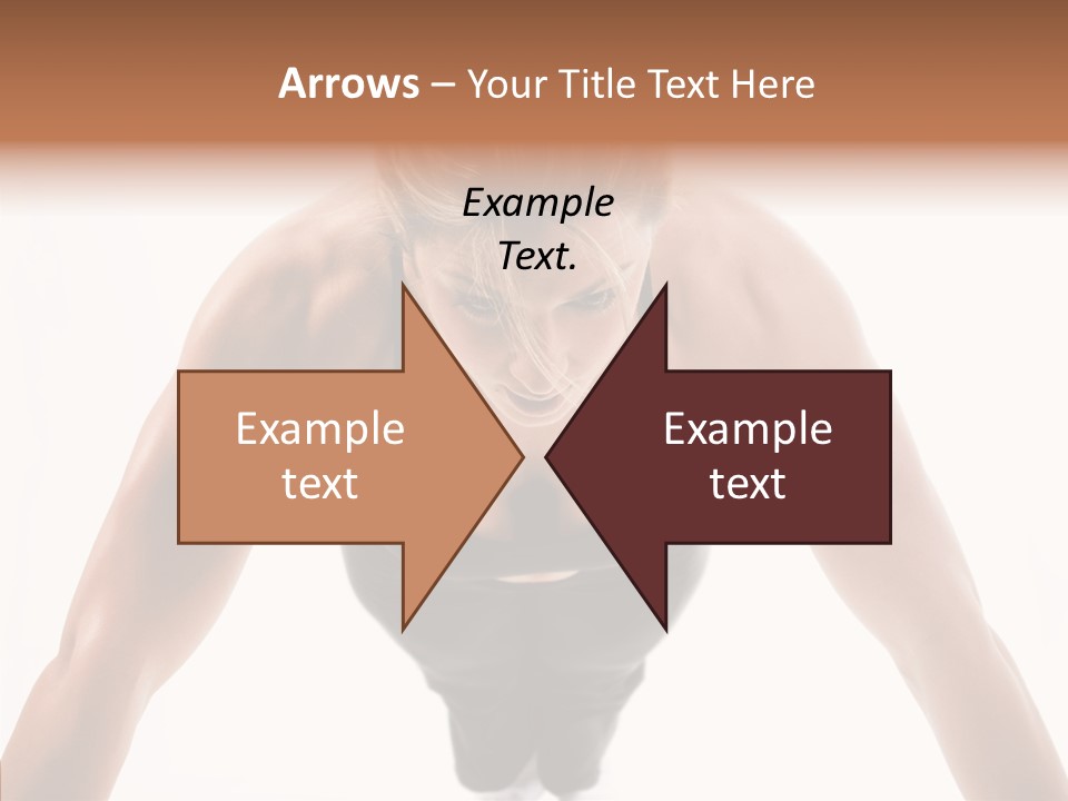 Washboard Fitness Pushup PowerPoint Template